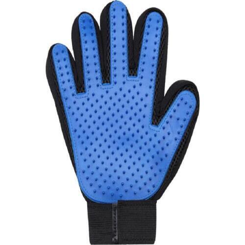 Перчатка-щетка для домашних животных для счесывания шерсти