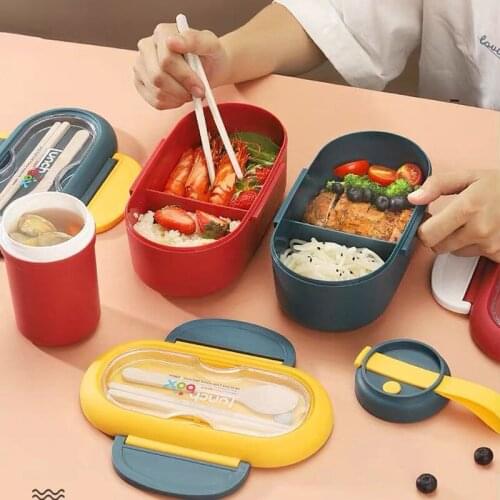 Heated Food Container for Food Bento Box Japanese Thermal Snack Electric Heated Lunch Box for Kids with Compartments Lunchbox
