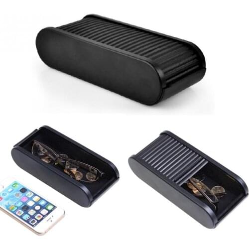 Plastic Car Storage Box Pocket Catcher Storage Box Black Auto Bag Container Car Styling Stowing Tidying Interior Accessories ABS