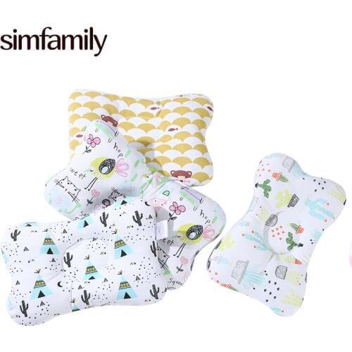 [Simfamily] Newborn Baby Pillows Baby Head Protection Baby Bedding Cushion Pad Kids Head Concave Support Prevent Pillow
