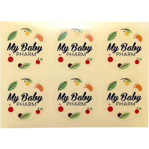 Custom pvc label printing clear private sticker cosmetics