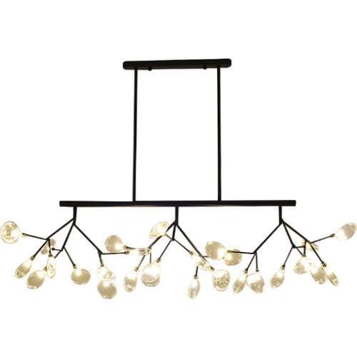 Postmodern restaurant chandelier creative three-headed rectangular table lamp art firefly lamp Nordic style chandelier
