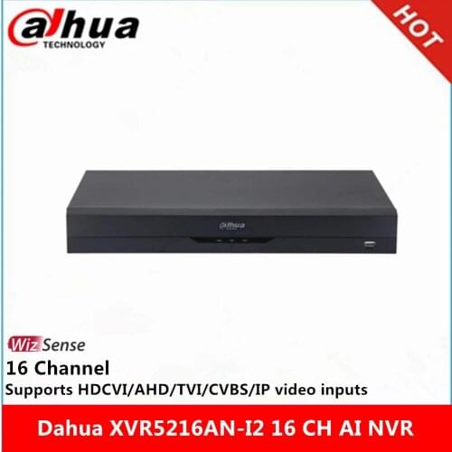 Dahua XVR5216AN-I2 16 Channel Penta-brid 5M-N 1080P 1U WizSense Digital Video Recorder max 6MP IP Camera