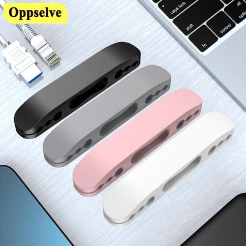 Silicone Cable Organizer Desktop Wall Holder Tidy Management Clip Bracket Cable Winder Holder for Mouse Headphone Wire Organizer