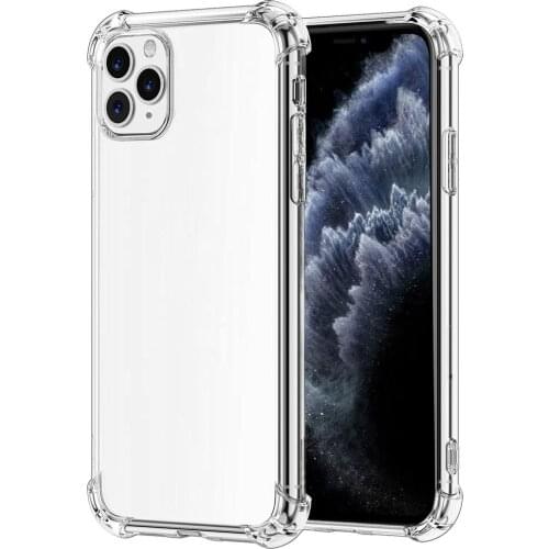 Reinforced corner air cushion crystal transparent TPU phone case for iPhone 12 pro max clear case