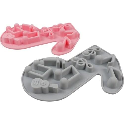 Music Note Silicone Mold Cupcake Topper Fondant Mold DIY Party Cake Decorating Tools Polymer Clay Candy Chocolate Gumpaste Mould
