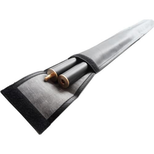 Xmlivet 3/4 black leather snooker cue bag 130cm put 1pcs 3/4 snooker cue+cue extension 1/2 Billiards Pool cue bags China