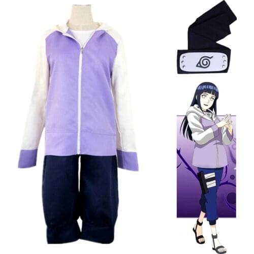 Anime Cosplay Hinata Costume Set Women Girl Hooded Suit Kawaii Festival Fancy Halloween Cosplay Costume