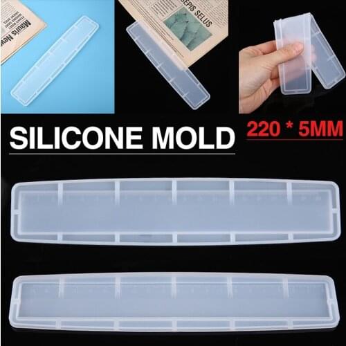 1pc New Rectangle Ruler Mold Silicone Mold Resin Casting Epoxy Mold DIY Craft 20cm Ruler Resin Epoxy Mould Handmade Tool