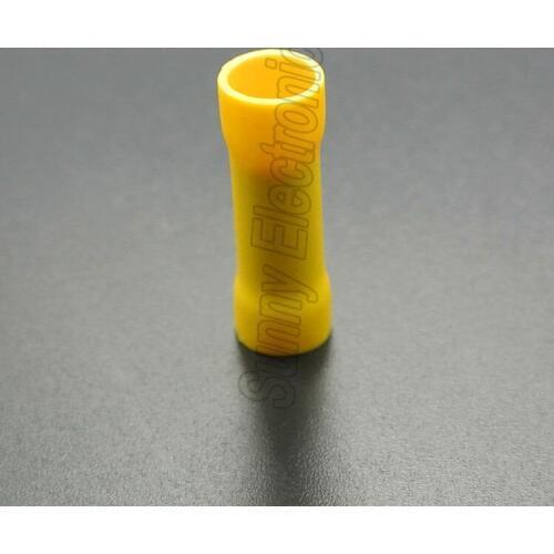 1000x Yellow Insulated Straight Butt Connector Electrical Crimp Terminals for Cable