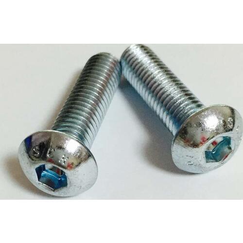 15PCS Galvanized Pan Head Round Head Hex Bolt M5*10