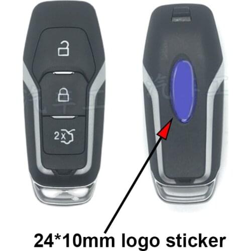 10PCS/lot 24*10mm big size emblem for FORDCar Key logo sticker 20*7mm 18*7mm irregular shape car emblem sticker