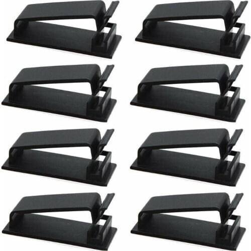 50PCS Wall Fasteners Wire Organiser Self Adhesive Fixed Flex Cable Management Clip Clamp