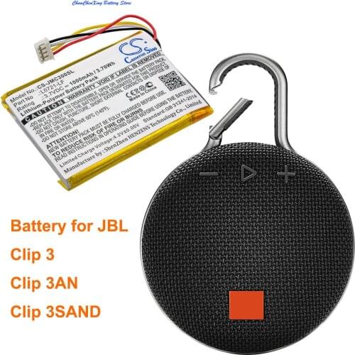 Cameron Sino/ALLCCX 1000mAh Speaker Battery L0721-LF for JBL Clip 3, Clip 3AN, Clip 3SAND