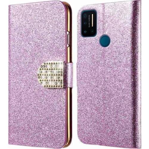2020 New Fashion Shiny Case For Umidigi A7 Pro Wallet Cover Leather Flip Phone Case Cover For UMI Umidigi A7 A 7Pro with Diamond