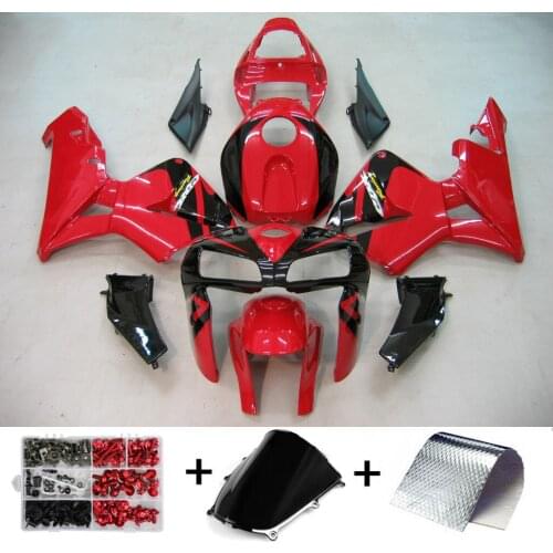 Artudatech Motorcycle ABS Injection Mold Bodywork Complete Fairing Kit For Honda CBR600RR 2005 2006 F5 Red CBR 600 RR