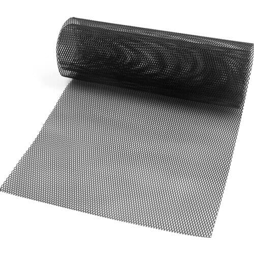 Car Aluminum Alloy Rhombic Mesh Grill Cover Bumper Fender Hood Vent Protector Grill Universal Cuttable Front Radiator Grills