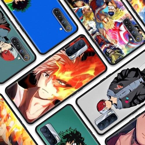 Shell For Oppo Realme 8 Pro Case Realme GT XT X3 X2 Q3 5 6 6i 7 Pro C15 C21 Soft Cover Anime My Hero Character