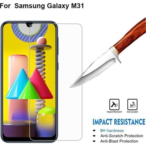 For SAMSUNG GALAXY M31Tempered Glass 9D Protective Screen Protector for Cristal Templado Galaxy M31SM-M315F Pelicula De Vidro