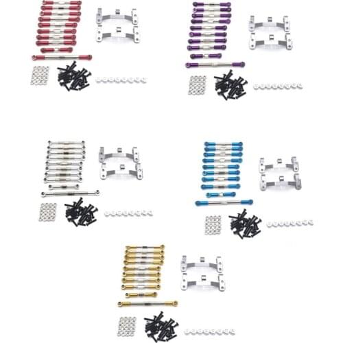 For WPL C14 C24 C24-1 B14 B24 Metal Pull Rod Steering Link Linkage Base Set 1/16 RC Car Upgrade Parts Accessories