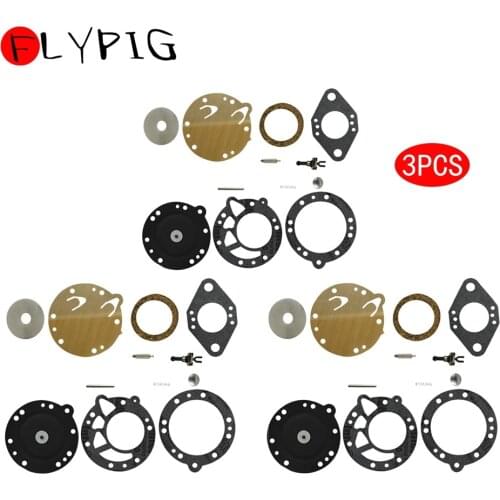 3Pcs Carburetor Carb Rebuild Kit For Stihl 08 070 090 TS350 TS360 Zama RB-42 TILLOTSON RK-83HL