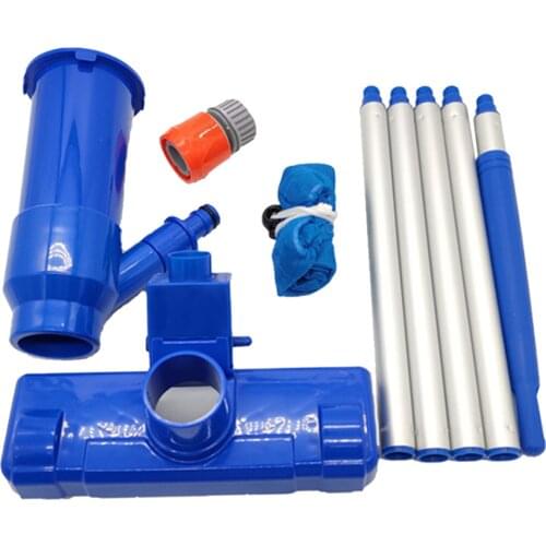 Pool Vacuum Head Kit with A Filter Bag Pool Jet Cleaner for Ground Swimming Pools Spa Attaches to Garden Hose US Plug