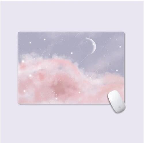 Landscape mouse pad small creative simple style cute girl home office desk table mat home decor desk for teen girls for bedroom