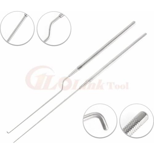 Stainless steel Ear use Hook cerumen hook/earpick Straight/Gun type hospital ENT instrument tool