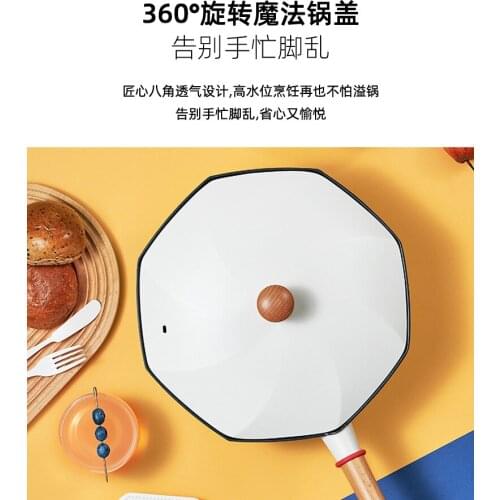 Kitchen cookware Octagonal pot maifan stone cookware non stick pan Gas induction cooker universal A wok for domestic cooking