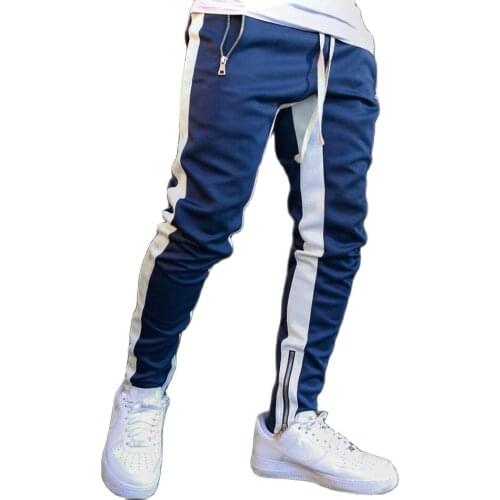 Mens Joggers Casual Pants Fitness Men Sportswear Tracksuit Bottoms Skinny Sweatpants Trousers Black Gyms Jogger Track Pants 2XL
