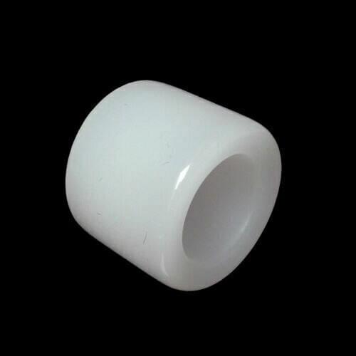 Natural white jade BanZhi white suet white jade BanZhi mens ring A