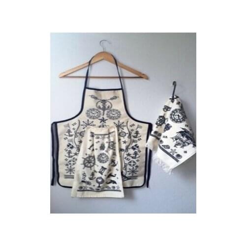 Liquid Proof Kitchen Apron 3 Pcs Set