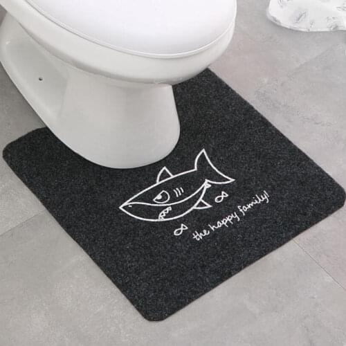 2020 Non-Slip Bath Mat U Shape Pad Bathroom Kitchen Carpet Shower Toilet Mat Bath Toilet Rug Water Absorbent Carpet Floor Mat