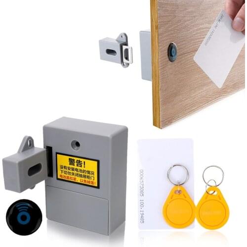 Free Opening No Keyholes Invisible Hidden For Locker Wardrobe Shoe Cabinet Drawer Cabinet Lock Intelligent Sensor