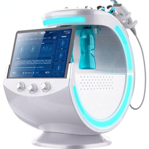 2020 New beauty trends ice blue microdermabrasion hydro-facial machine skin peel with scanner analyzer (A005)
