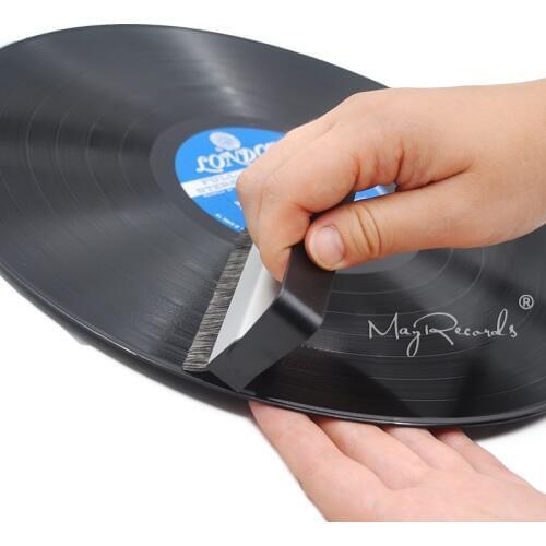 Professional Portable Anti-Static Carbon Fiber Record Brush Vinyl Vinyl Record LP Cleaning Dirty Dust Remover MultiBristle