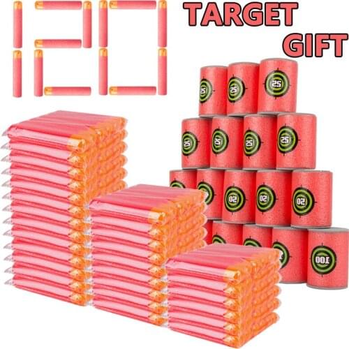 120PCS Foam Bullets For Mega Soft Bullet Gun Sniper 9.5cm Refill Blaster For Nerf Ammunition for Nerf Accessories Target Gift