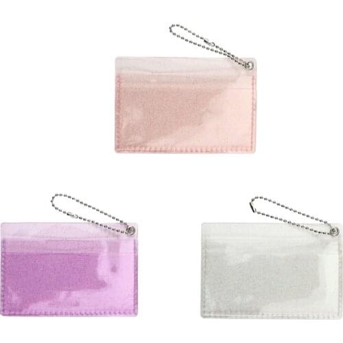 PVC Jelly Bag Mini Money Wallet Bus Credit Card Holder Clear Wallet Ladies Purse