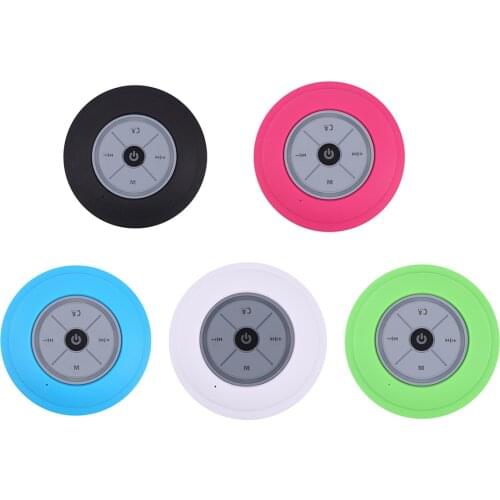 Q9 Shower Speaker Built-in Mic RGB Colorful Lights Portable Crack Sound Audio Subwoofer Support with Suction Cup