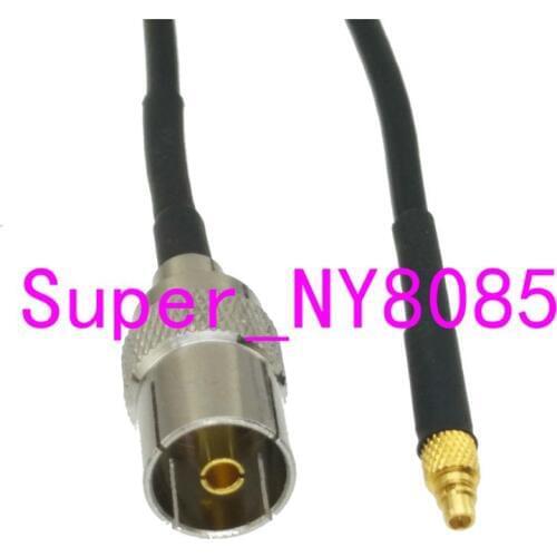 RG174 Cable IEC PAL DVB-T Female Jack to MMCX Male Plug Straight 6inch~10FT