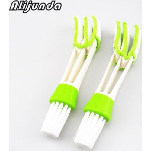 Double Slide Car Air Conditioner Exit Window Cleaning Brush for Mitsubishi ASX/Outlander/Lancer Evolution/Pajero/Eclipse/Grandis
