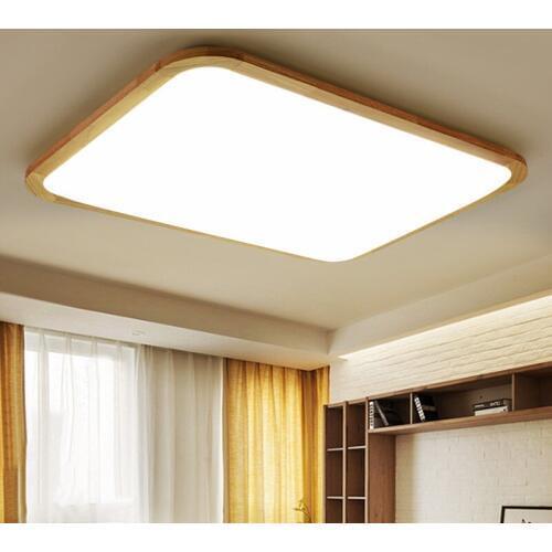 Modern LED Wooden Ceiling Lights For Living Room Foyer Lamparas de techo Japan Lighting Fixtures For Bedroom Kitchen