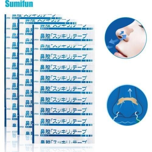 Sumifun Nasal Strips Easy Breath for Sleeping Anti Snoring Nose Patch Health Care Kit For FamilyC1920