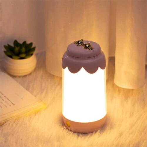 LED Night Light Bottle Night Light USB Rechargeable Dimming Colorful Atmosphere Table Lamp Living Room Bedside Decoration Gift
