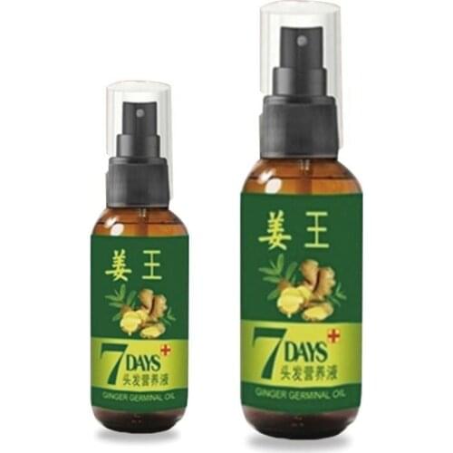 30 ml 7 Day Ginger Germinal Serum Oil Natural Hair Loss Treatement Effective Fast Hair Growth Oil Hair Fiber Nutrition