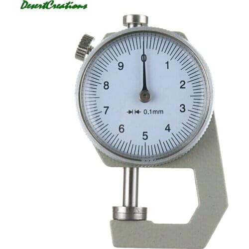 1 Pcs Flat Head Thickness Gauge Leather Thickness Meter Tester Tools 0-20mm for Leather Craft Measurement
