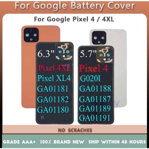 Back Battery Cover Door 5.7 For Google Pixel 4 With repair parts,6.3 For Google Pixel 4 XL Housing Rear Replacement
