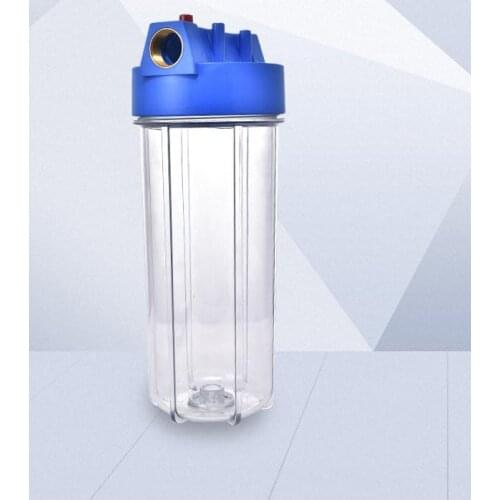 10 inch transparent PET filter housing household water purifier pre-filter pipe filter single-stage water purifier