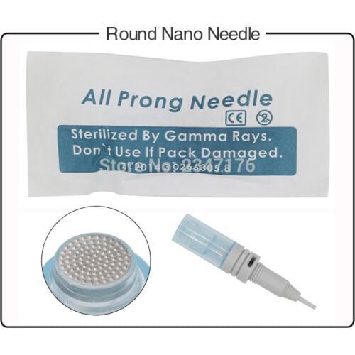 100pcs wafer Tattoo needles electric meso micro needles round nano needles for liberty permanent makeup machine needles