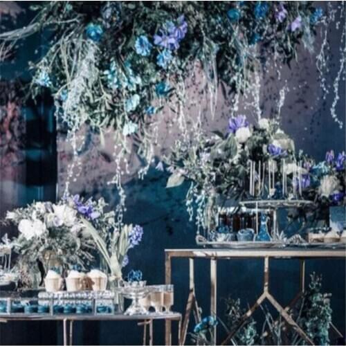 100cm new wedding props transparent acrylic flat drop string Crystal raindrop background layout Stage ceiling decoration Creativ